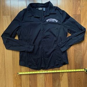 Harley-Davidson button up long sleeve shirt